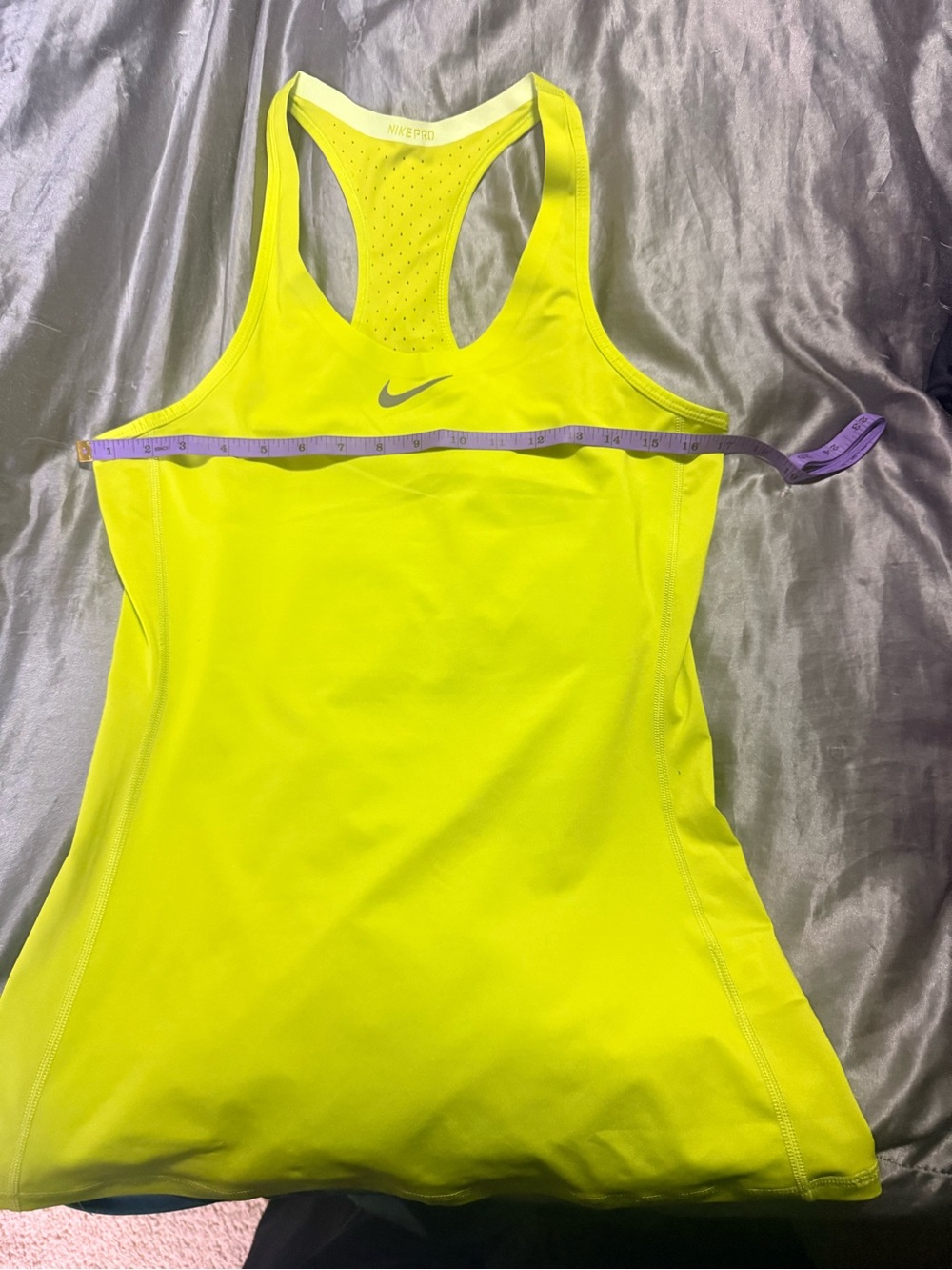 New Nike Bright Yellow Racerback Tank Top breathable lightweight
